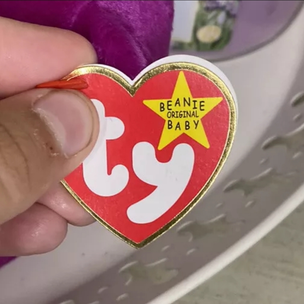 Vintage TY Beanie Babies 1999 Millennium Mispelled “Millenium” RARE With Tag - Picture 7 of 10